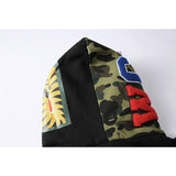 Bathing Ape Hoodie Autumn and Winter Men's Cotton Hooded Sweater Fleece Jacket