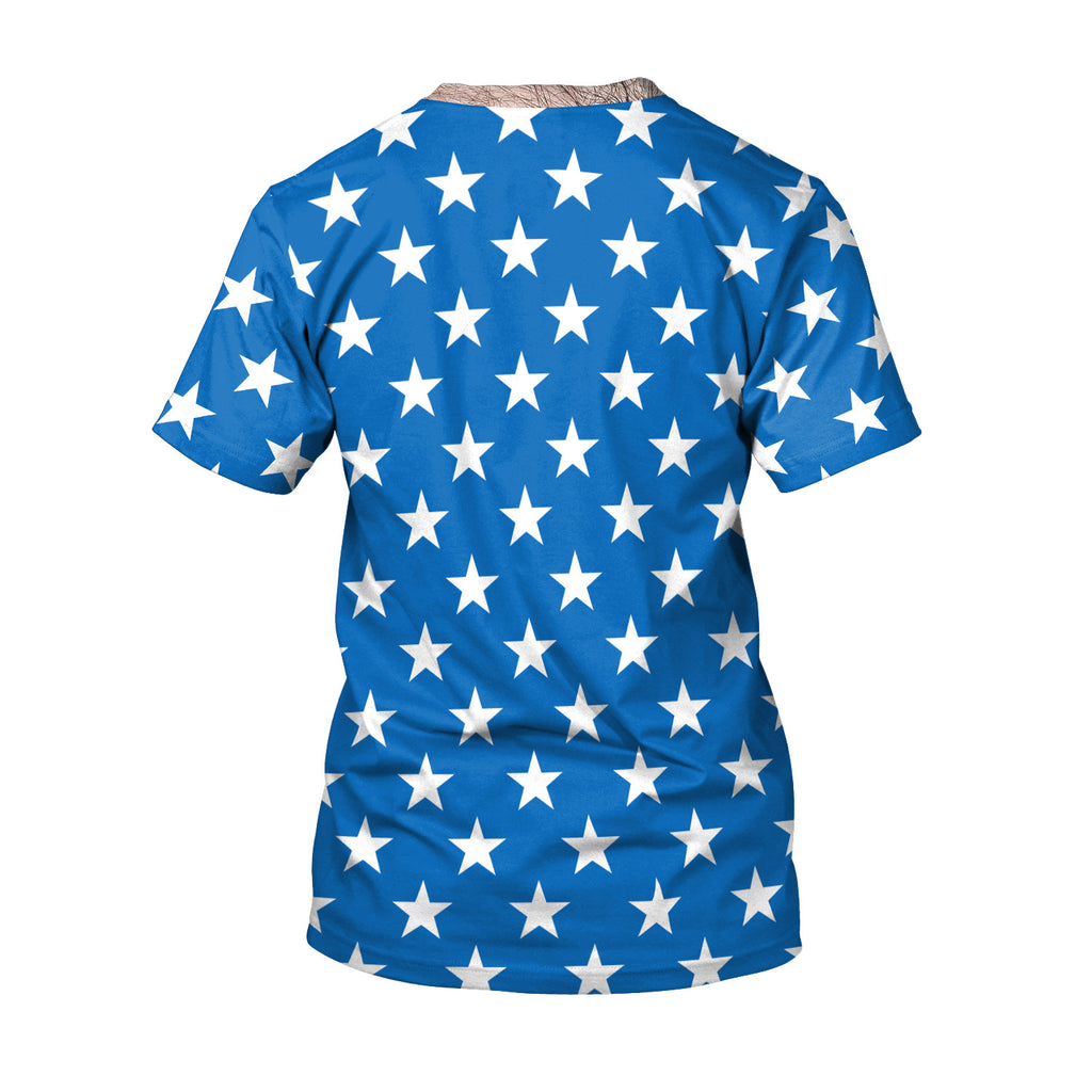 National Flag Day T Shirts Printed Outdoor All-Matching Short Sleeve T-shirt