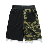 Bathing Ape Shorts Cotton Looped Fabric Men's Youth Casual Shorts Cropped Pants