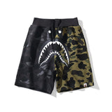 Bathing Ape Shorts Casual Pants Letter Print Cotton Fifth Pants Youth Popularity Straight Mid-Rise Pants