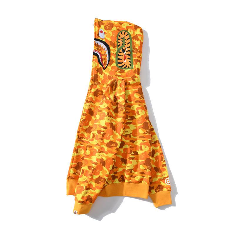 Bathing Ape Hoodie Spring and Autumn Men and Women Camouflage Sweater
