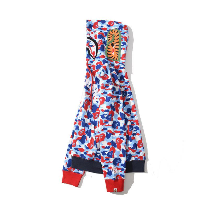 Bathing Ape Hoodie Autumn Men's and Women's Shark Hooded Sweater