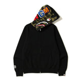 Bathing Ape Hoodie Autumn and Winter Men's Cotton Hooded Sweater Fleece Jacket