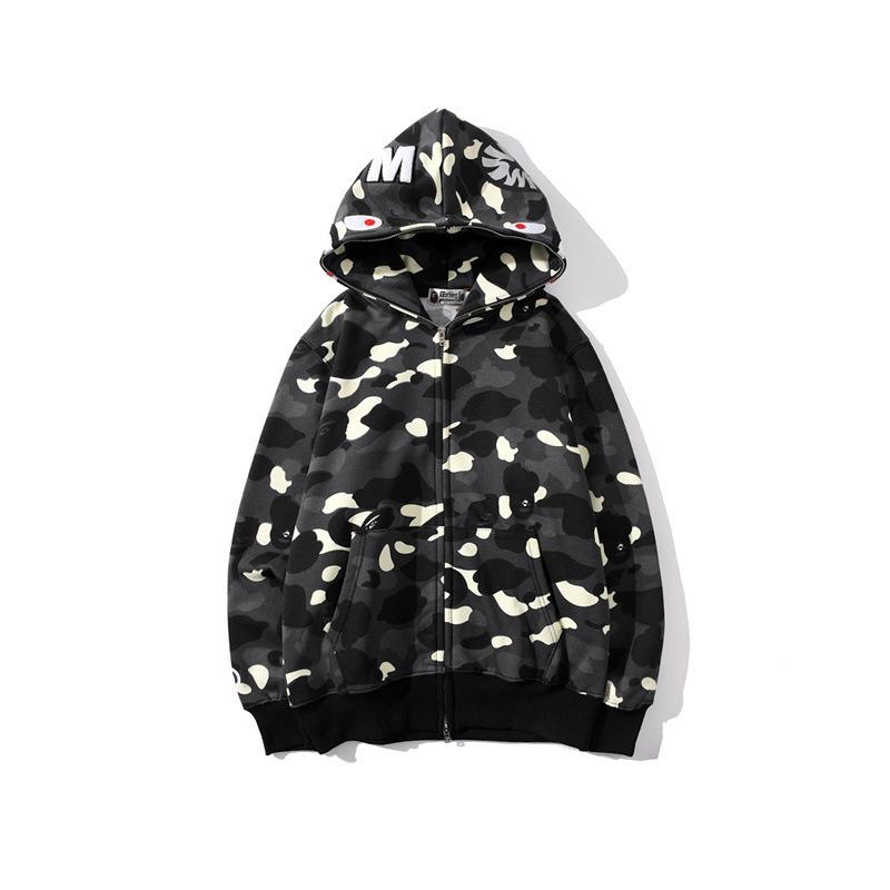 Bathing Ape Hoodie Men's and Women's Luminous Spot Camouflage Sweater