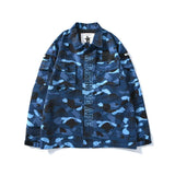 Bathing Ape Jacket Spring and Autumn Men's Fashion Fashion Brand Camouflage Workwear Wind Coat Coat