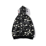 Bathing Ape Hoodie Men's and Women's Luminous Spot Camouflage Sweater