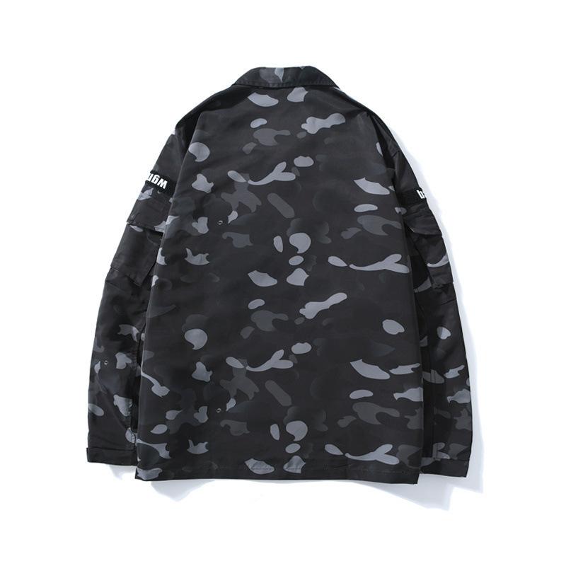 Bathing Ape Jacket Spring and Autumn Men's Fashion Fashion Brand Camouflage Workwear Wind Coat Coat