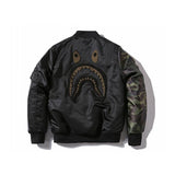 Bathing Ape Coat Autumn and Winter Fashion Brand Camouflage Sleeve Thickened Men's Casual Cotton-Padded Clothes Coat
