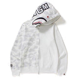 Bathing Ape Ape Head Camouflage Stitching Sweatshirt Hooded Zipper Fleece Jacket