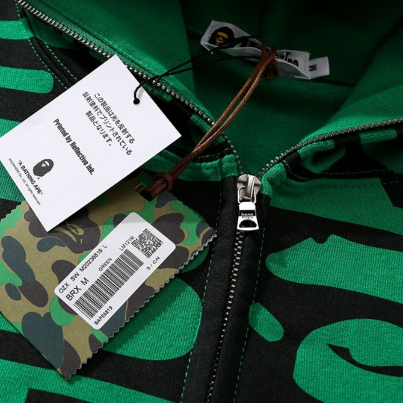 Bathing Ape Hoodie Shark Loose Hooded Sweater Jacket