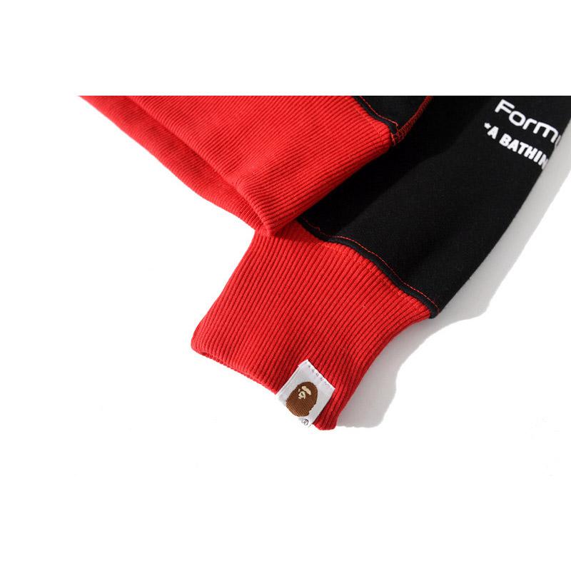 Bathing Ape Hoodie Camouflage Color Matching Men's and Women's Zipper Sweater Jacket