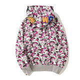 Bathing Ape Hoodie Classic Shark Hooded Cardigan Zip Sweater Jacket