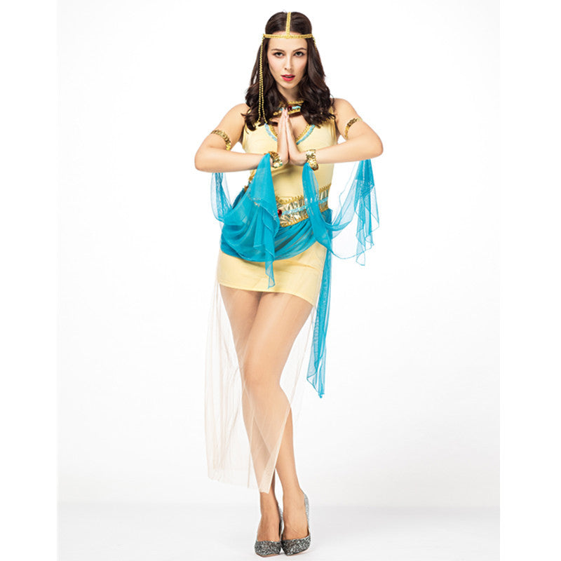 Arabian Nights Theme Dress Halloween Indian Arabic Costume Exotic Ancient Party Polo Shirt