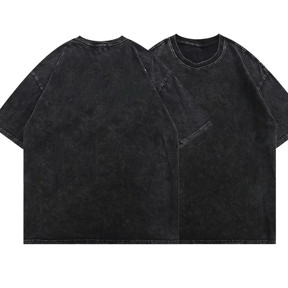 Whale Print Graphic T-shirts for Men Casual High Street