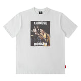 Men T Shirt Loose Short Sleeve T-shirt Male and Female Personality Printed Cotton round Neck