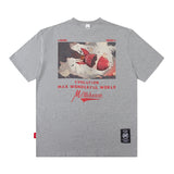 Men's T Shirt Letter Short Sleeve T-shirt Men's and Women's Loose Top