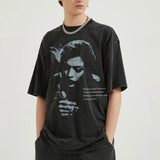 Gothic Hip Hop Streetwear Men T-Shirt Oversized