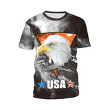 National Flag Day T Shirts Printed Outdoor All-Matching Short Sleeve T-shirt