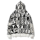 Bathing Ape Hoodie Shark Loose Hooded Sweater Jacket