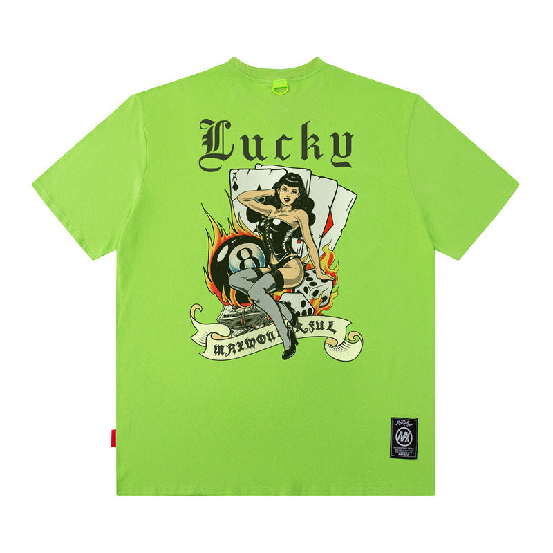 Men T Shirt Doberman Pinscher Printed Hip Hop Loose Short Sleeve T-shirt for Men and Women