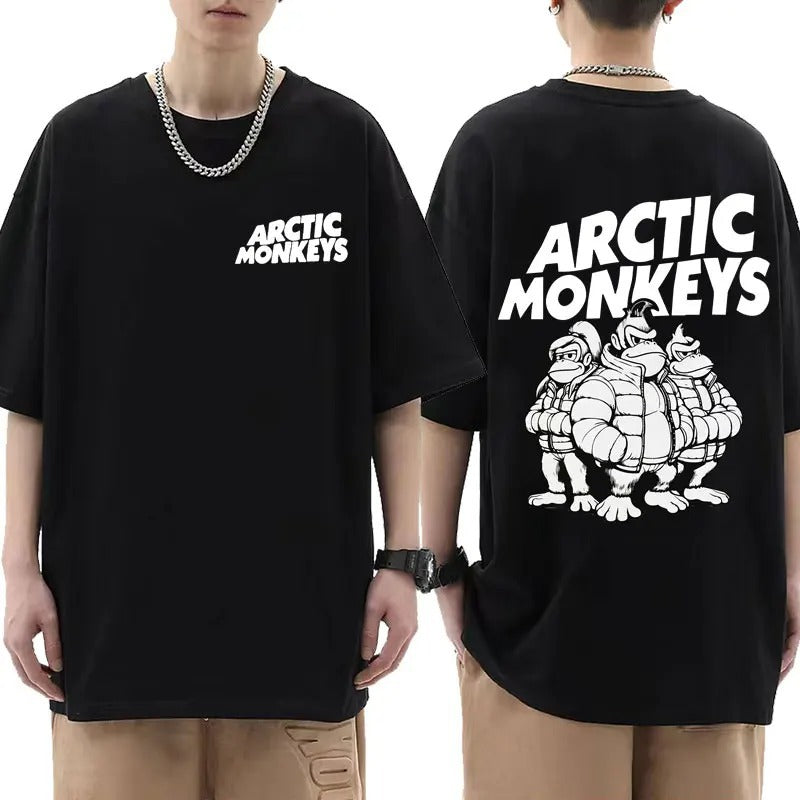 Arctic Monkeys Tour Graphic T Shirts Men's Hip Hop Retro