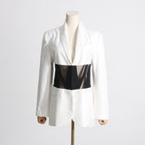 Frankie Shop Hourglass Blazer Fall See-through Suit Jacket for Women