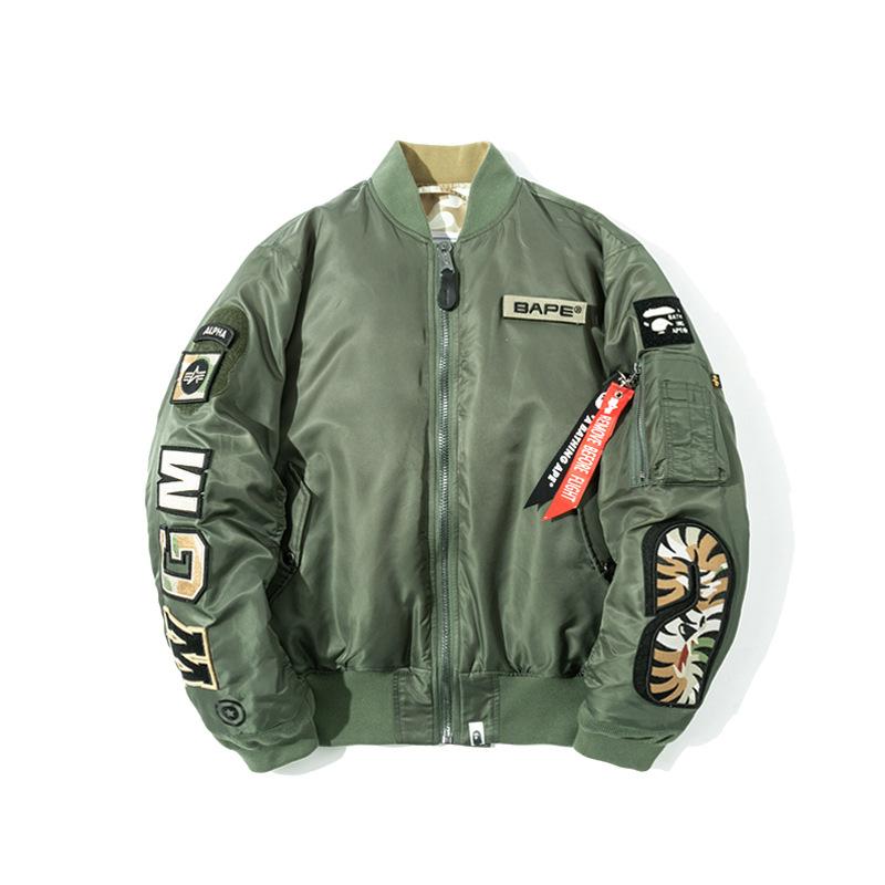 Bathing Ape Coat Desert Camouflage Coat Men's and Women's Zipper Jacket