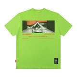 Men T Shirt Cartoon Printed Short-Sleeved T-shirt Men and Women Street Cotton Casual