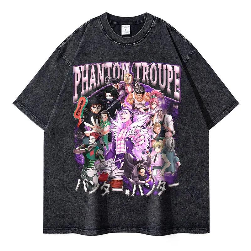Anime Hunter x Hunter T-shirts Vintage Washed Phantom