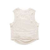 Women Vest Letter Print Short Vest for Girls Summer Sleeveless