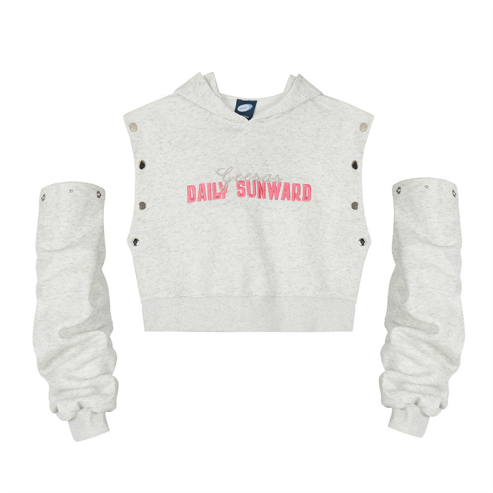Women Hoodie Cropped Hoodie Girls Spring and Autumn Print Leisure
