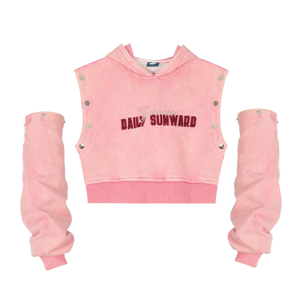 Women Hoodie Cropped Hoodie Girls Spring and Autumn Print Leisure