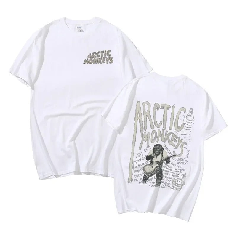 Arctic Monkeys Tour Graphic T Shirts Men's Hip Hop Retro