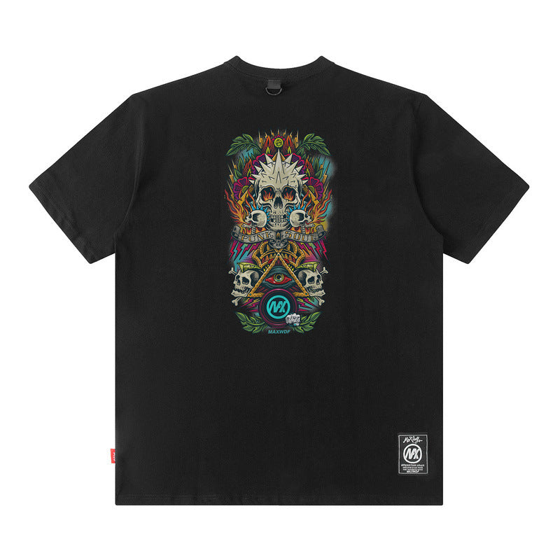 Men T Shirt Doberman Pinscher Printed Hip Hop Loose Short Sleeve T-shirt for Men and Women