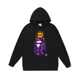 Bathing Ape Hoodie Autumn/Winter Letter Print Loose Hoodie Pullover Ape Sweater