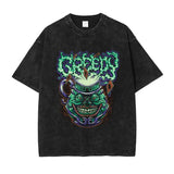 Anime Yu Gi Oh T Shirts Oversized Vintage Washed