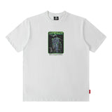 Men T Shirt Cartoon Printed Short-Sleeved T-shirt Men and Women Street Cotton Casual