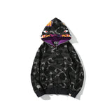 Bathing Ape Camouflage Sweater Autumn and Winter Coat