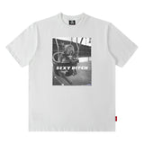 Men T Shirt Loose Short Sleeve T-shirt Male and Female Personality Printed Cotton round Neck