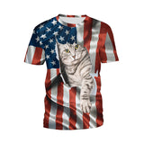 National Flag Day T Shirts Printed Outdoor All-Matching Short Sleeve T-shirt