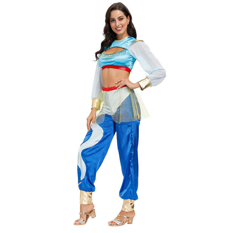 Arabian Nights Theme Dress All Saints Lamp of Aladdin Princess Jasmine Cosplay Uniform