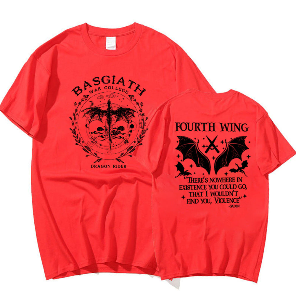 Basgiath War College 2Sided Print T-Shirt Fourth Wing