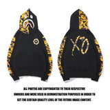 Bathing Ape Jacket Autumn and Winter Men's and Women's Casual XO Printed Thin Sweater Baggy Coat