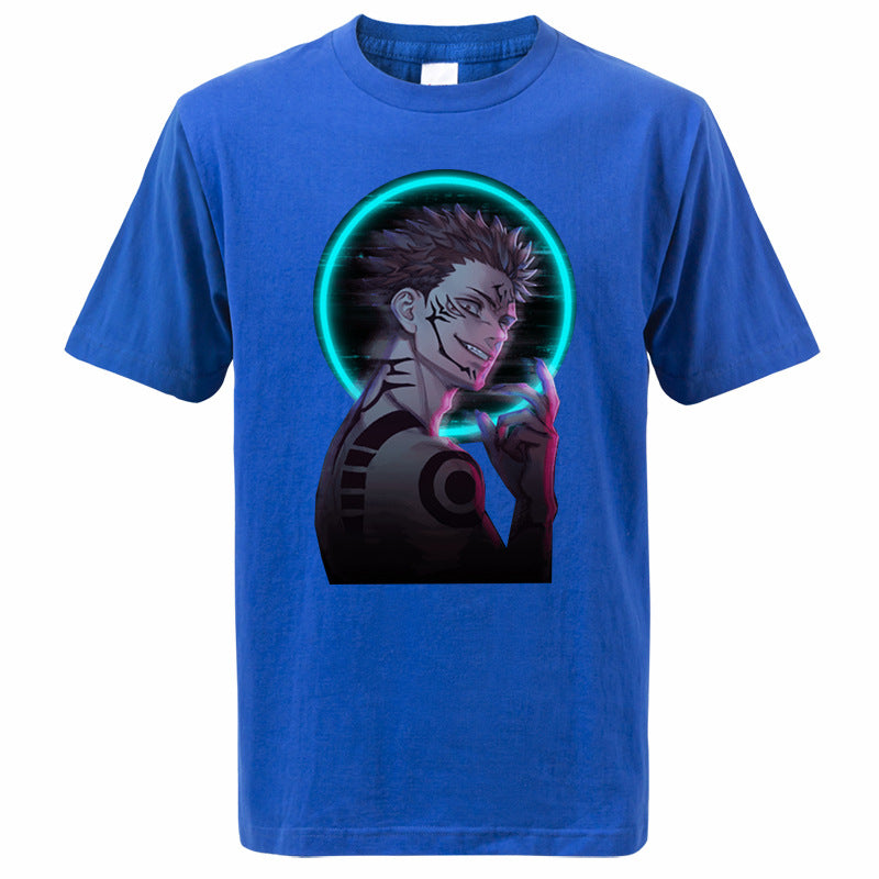 2024 New Summer Men Casual Jujutsu Kaisen Anime T shirts