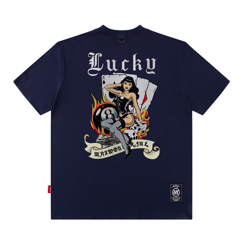 Men T Shirt Doberman Pinscher Printed Hip Hop Loose Short Sleeve T-shirt for Men and Women