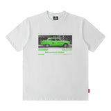 Men T Shirt Cartoon Printed Short-Sleeved T-shirt Men and Women Street Cotton Casual