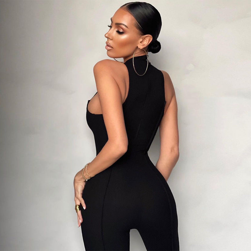 Women Jumpsuit Women's Spring Clothing Slim Fit Sports Jumpsuit