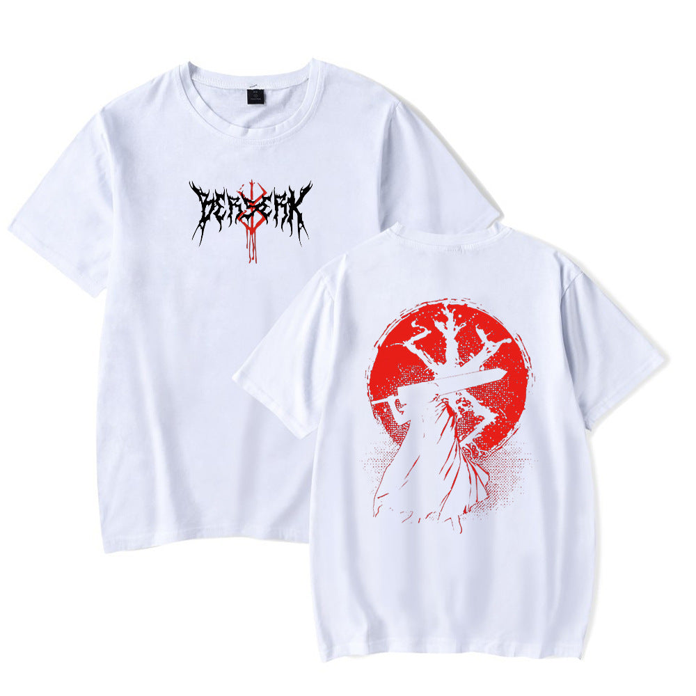 Anime Berserk Guts Acid Tshirt Retro Vintage Washed Graphic
