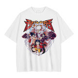 Anime One Piece T Shirts Oversized Vintage Washed Monkey