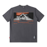 Men T Shirt Cartoon Printed Short-Sleeved T-shirt Men and Women Street Cotton Casual